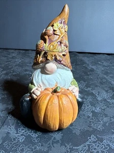 Figura Decoración Gnomo Acción de Gracias Resina Calabaza Otoño Halloween Otoño Estatua Otoño - Imagen 1 de 5