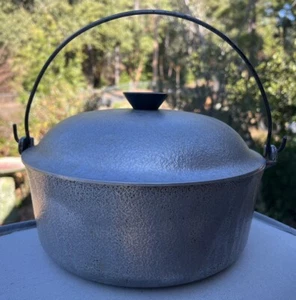 Club gehämmertes Aluminium Hammercraft 4,5 Quart Dutch Oven Topf mit Tropfdeckel Vintage - Bild 1 von 9
