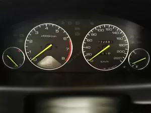 For Honda Accord Coupe USA 94-97 Dash Instrument Chrome Rings Polished Aluminium - Foto 1 di 5