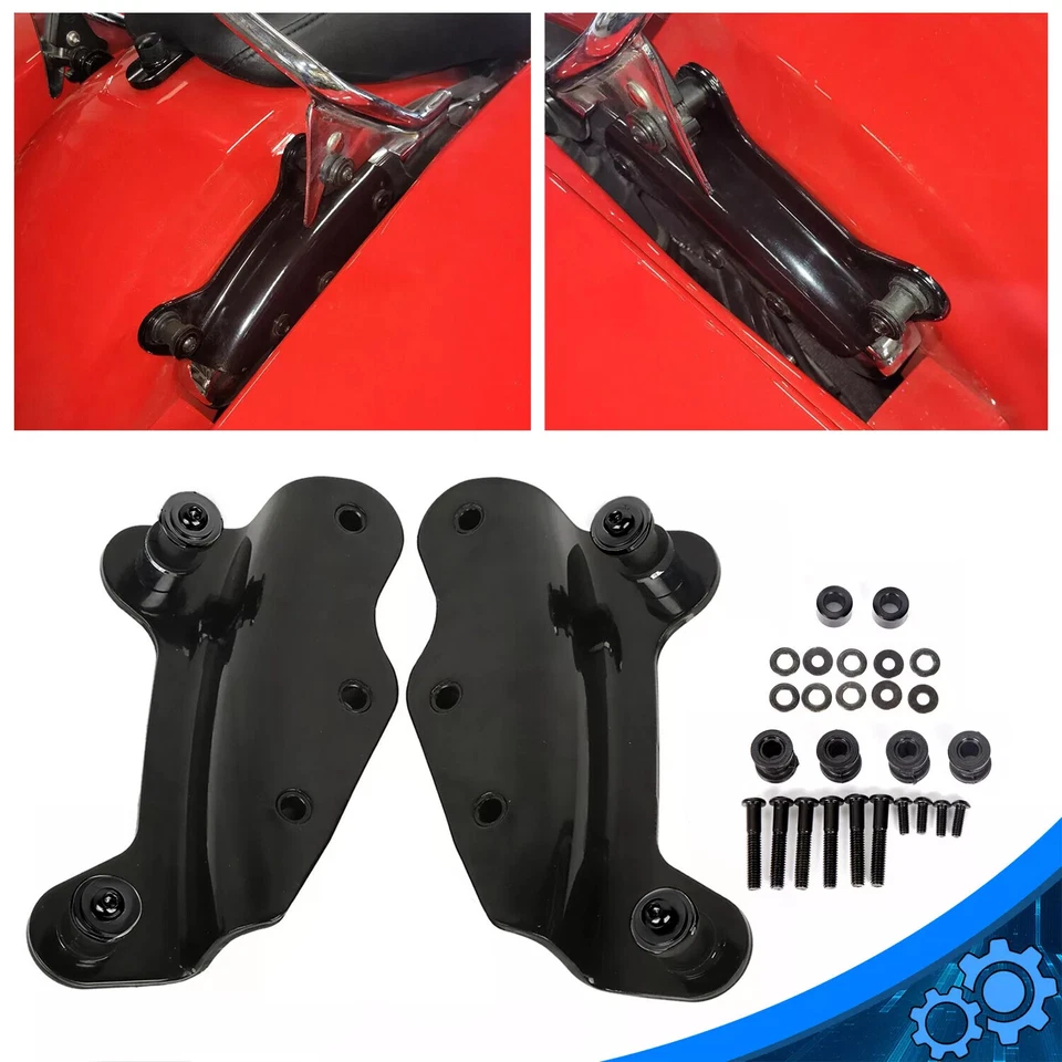 Black 4 Point Docking Hardware Kit For Harley Touring Electra Glide 2009-2013 - Image 1 of 4