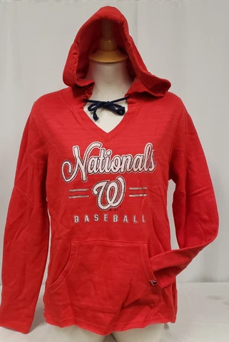 Brand New Women's Majestic MLB Washington Nationals Pullover Sweater Cover