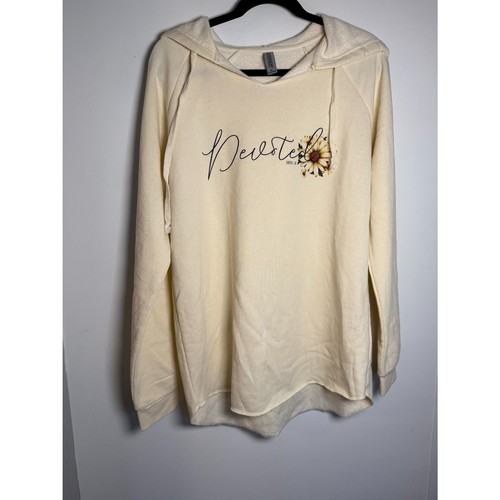 OFF WHITE Felpa con cappuccio Independant Trading Co Cream taglia XL "Devoted"Daniel 1:8