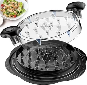 Herramienta trituradora de pollo grande torcer carne trituradora asas antideslizantes sin BPA - Imagen 1 de 8