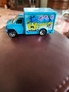 1998 Matchbox FORD BOX TRUCK - Nickelodeon -Spongebob MB371 Blue Delivery - Picture 1 of 5