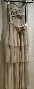 Candalite formelles Kleid beige Tüll Rock Spitze kleines Kleid - Bild 1 von 17
