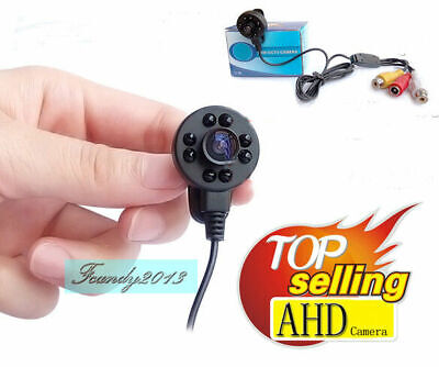 AV BNC AHD 170 Degree 940nm Night Vision 720P HD Security Micro Tiny Mini Camera • 16.99€