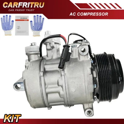 A/C Compressor W/Clutch for Mercedes-Benz C250 C300 E200 E250 E300 E350 CO11590C - Image 1 of 4