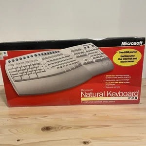Microsoft Natural Keyboard Pro Ergonomic Vintage Split Keyboard USB & PS-2 - Picture 1 of 6