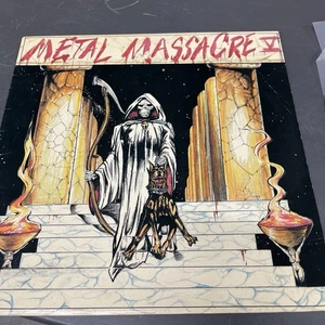 Metal Massacre V - LP 1984 Metal Blade Overkill, Voivod, Metal Church, Omen - Picture 1 of 5