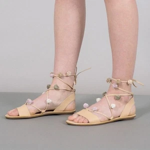 Loeffler Randall Saskia Bommel Wickel Sandalen Größe 7 - Bild 1 von 8