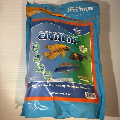 New Life Spectrum Naturox Series Cichlid Formula Supplement Food 600g Bag - Image 1 of 4