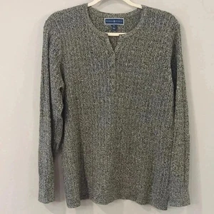 Suéter Henley Talla XL Gris - Imagen 1 de 9