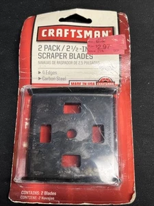 Vintage Craftsman 4-Edge Scraper Blades 2 1/2" Wide Blade 9-94823 Sears NOS, USA - Picture 1 of 2