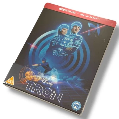 Tron 4K UltraHD + Blu-ray, Steelbook, New + Sealed,J Card, Jeff Bridges,Freepost - Image 1 of 4
