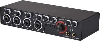 4 Channels Audio Interface 4 in 4 out USB Recording Sound Card 24bit/192khz - Image 1 of 4