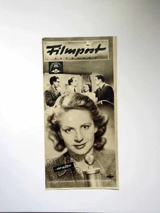 Morgen ist alles besser, Grethe Weiser - Filmpost Programm - FP ungelocht (4/22) - Picture 1 of 1