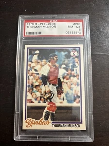 1978 O-PEE-CHEE OPC #200 Thurman Munson New York Yankees PSA 8 NM-MT - Picture 1 of 2