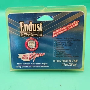 Vintage Endust Anti Static Electronic Wipes 1996 90s New Deadstock  - Picture 1 of 5