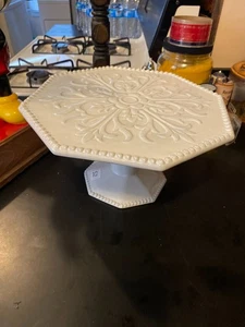 Silvestri Elfenbein Kuchenständer Standfuß 11" DEMDACO SCHÖN SCHÖN - Bild 1 von 7