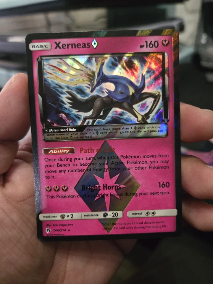 Xerneas Prism Star 144/214 - Lost Thunder - Holo Pokemon Card - Near Mint (NM) - Image 1 of 1