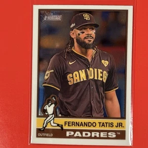 Topps Heritage Fernando Tatis Jr., #118 2025 cromo Padres de San Diego - Imagen 1 de 2