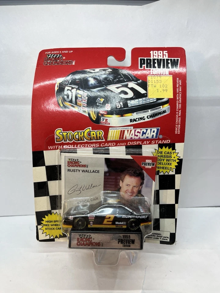 Racing Champions Stock Car #2 Rusty Wallace NASCAR 1995 Preview Ford Motorsport - Image 1 of 1