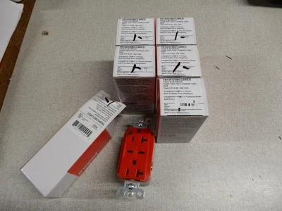 Receptáculos rojos Pass & Seymour TR15HUSBCC6RED de grado hospitalario con USB-C cantidad 6 nuevos en stock Foto 1 de 4