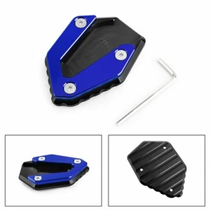 Pad Piastra Prolunga Cavalletto Laterale Per YAMAHA MT07 TRACER 700 14-19 Blu T9 - Foto 1 di 8