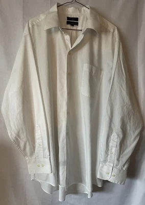 Dockers Men's White Button-Down Dress Shirt Size XL 17-17.5 Long Sleeve Cotton - Image 1 of 4