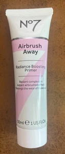 No7 Airbrush Away Radiance Boosting Primer Hypo-Allergenic 30ml/1fl.oz SEALED - Picture 1 of 3