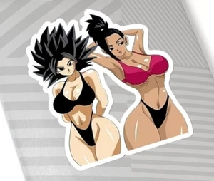 Waifu Caulifla Kefla Hentai Ecchi Anime Manga Kiss-Cut Sticker Laptop Decal - Picture 1 of 20