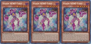 Vision HERO Faris - Playset 3 Cards - RA01-EN004 - Secret Rare - Yugioh - Bild 1 von 2