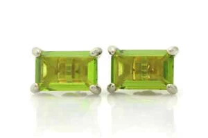 Peridot Earrings Gold Plated 925 Silver ring Earrings For Bridals Wedding Gifts - Picture 1 of 4