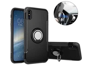 iPhone X y XS Durable Slim Black Phone Case - Imagen 1 de 5