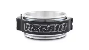 Vibrant 4in O.D. Aluminized HD 2.0 Clamp Assembly - Anodized Black - Foto 1 di 5