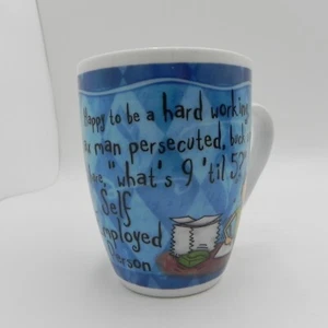 H&H Coffee Mug Tea Cup Worlds Greatest Self Employed Person Fathers Day Gift - Picture 1 of 9