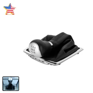 For Ford Focus 09-14 1PC Black 5 Speed Frame Gear Shift Knob Lever Gaiter - Imagen 1 de 20