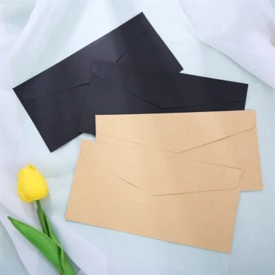 10Pc Paper Envelopes for Wedding Thankgiving Christmas Invitations Personal Mail - Image 1 of 4