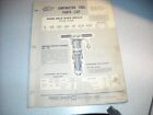 THOR Power Tool Tool Parts List Manual No338 Rock Dill 1974