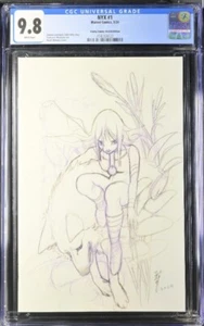 NYX #1 CGC 9.8 Peach Momoko Sketch Variant Trinity Comics CGC 9.8 LTD 318/500 - Picture 1 of 4
