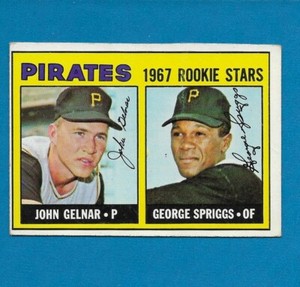 1967 Topps #472 John Gelnar Pittsburgh Pirates ROOKIE Stars semi-high# wrinkle