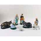 8 Pc Vintage Nativity Figures - Japan, Ceramic No Baby Jesus Incomplete Parts