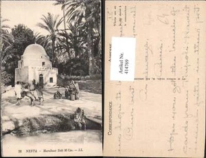 414769,Nefta Marabout Sidi M Cir Tunesien Esel Volkstypen Afrika - Picture 1 of 1