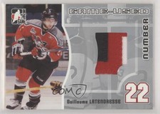2005 ITG Heroes and Prospects Game-Used Number Silver /30 Guillaume Latendresse