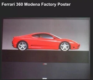 Ferrari 360 Modena Very Rare Factory Produced Out of Print Car Poster WOW! - Bild 1 von 1