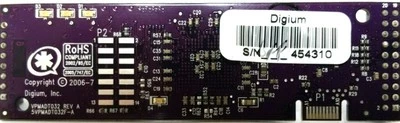 Digium VPMADT032 REV A/5VPMADT032F-A Echo Cancellation Asterisk Board - Image 1 of 2