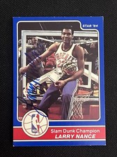 LARRY NANCE 1984 STAR AWARDS BANQUET SIGNED AUTOGRAPHED CARD #9 PHOENIX SUNS