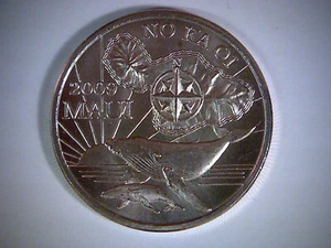 2009 MAUI TRADE DOLLAR, UNC. IN AIR-TITE HOLDER, THE VALLEY ISLE, HAWAII COIN - Picture 1 of 2