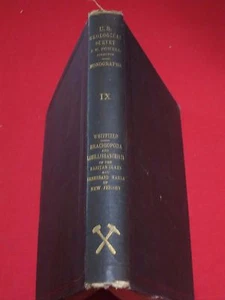 1885 U.S.GEOLOGICAL SURVEY/ BRACHIOPODA ~ NEW JERSEY ~35 PLATES, FOLDING MAP - Picture 1 of 12