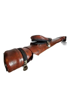 Vintage Pool Cue Case Holder Billiards Bag Textured Vinyl - Picture 1 of 8